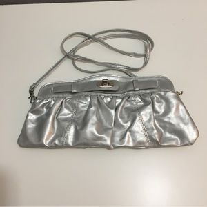 Y2K silver crossbody bag